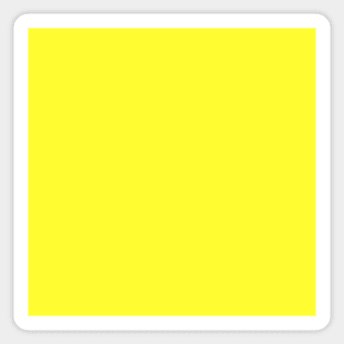 Lanzarote Lemon Acid Neon Yellow Solid Color Sticker